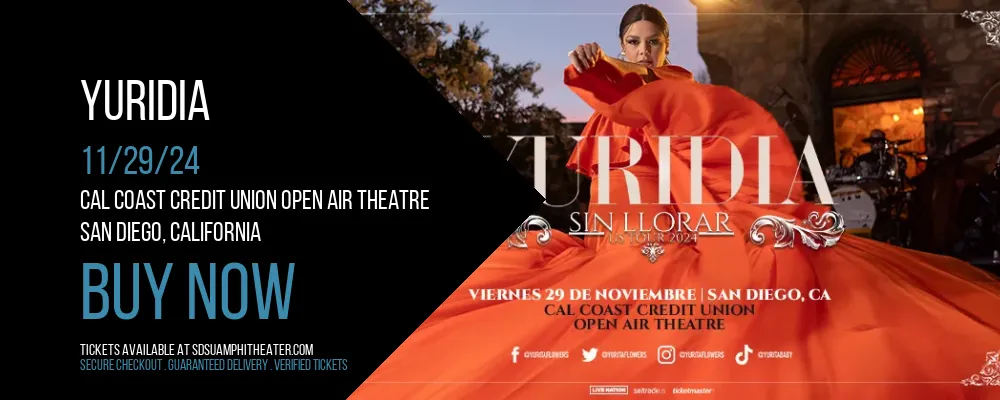 Yuridia at Cal Coast Credit Union Open Air Theatre