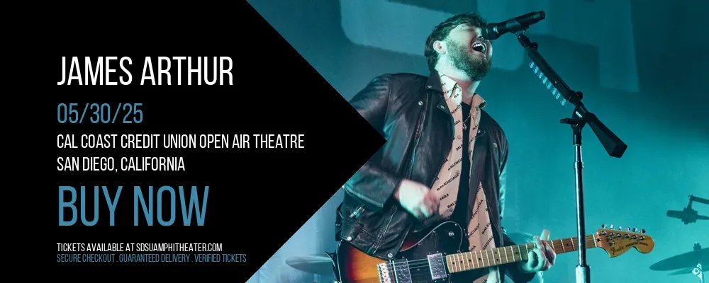 James Arthur at Cal Coast Credit Union Open Air Theatre